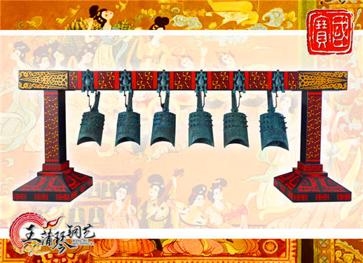 6件套仿古編鐘，小型特色樂器，民樂混音配套